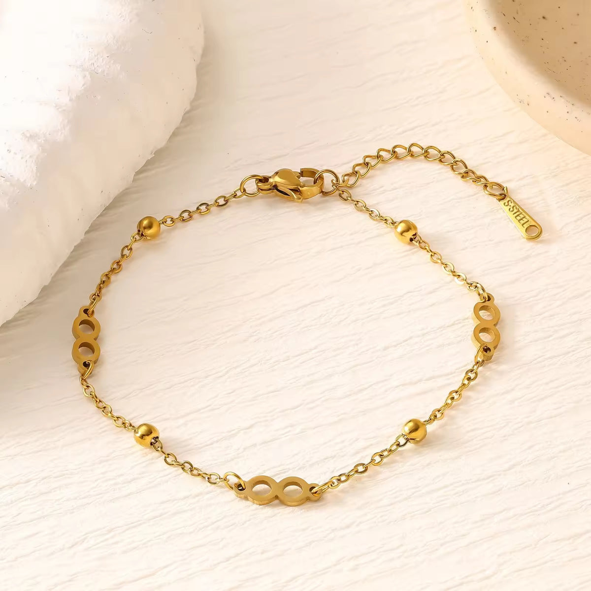 Anklets 008 (Single Piece) - 316L stainless steel by Qimati