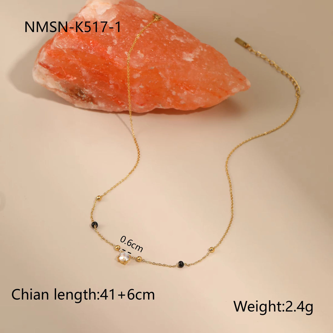 Necklace 006 - 316L stainless steel by Qimati