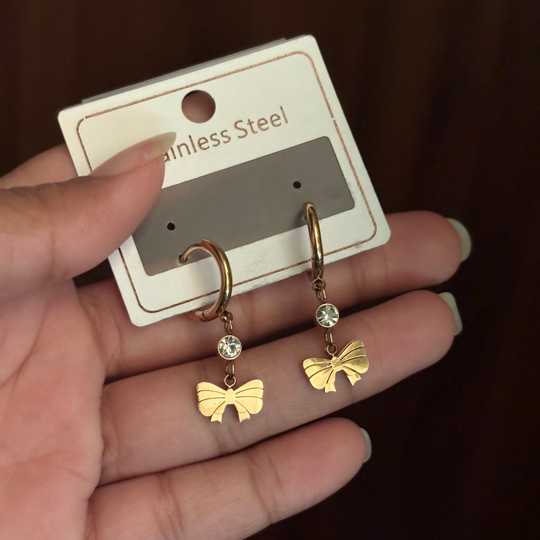 Earrings 120 - 316L stainless steel by Qimati