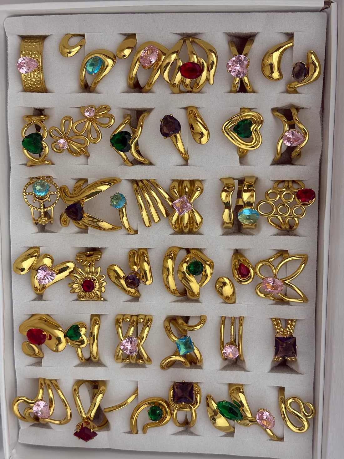 Rings Full Box of 36 Pieces 051 - Qimati