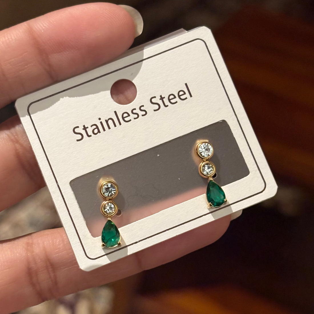 Earrings 117 - 316L stainless steel by Qimati