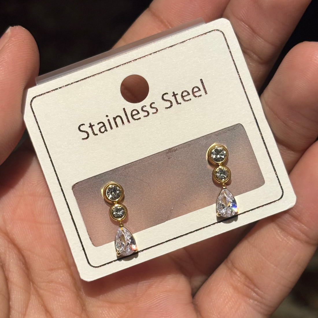 Earrings 115 - 316L stainless steel by Qimati