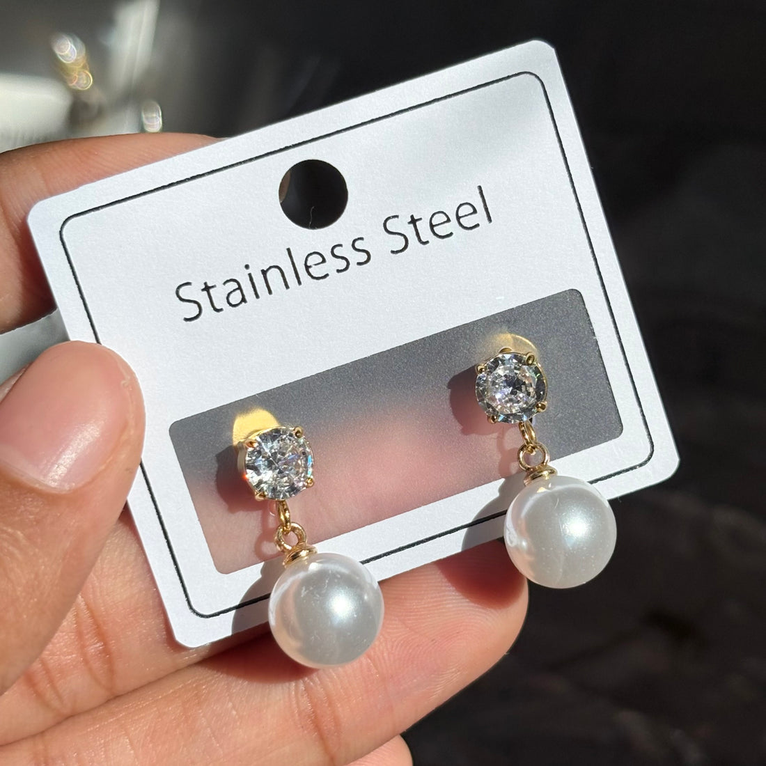 Earrings 116 - 316L stainless steel by Qimati