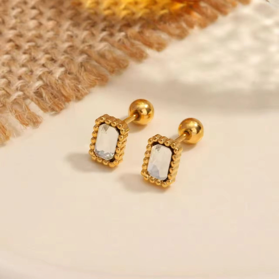 Earrings 135 - 316L stainless steel by Qimati