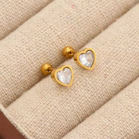 Earrings 129 - 316L stainless steel by Qimati