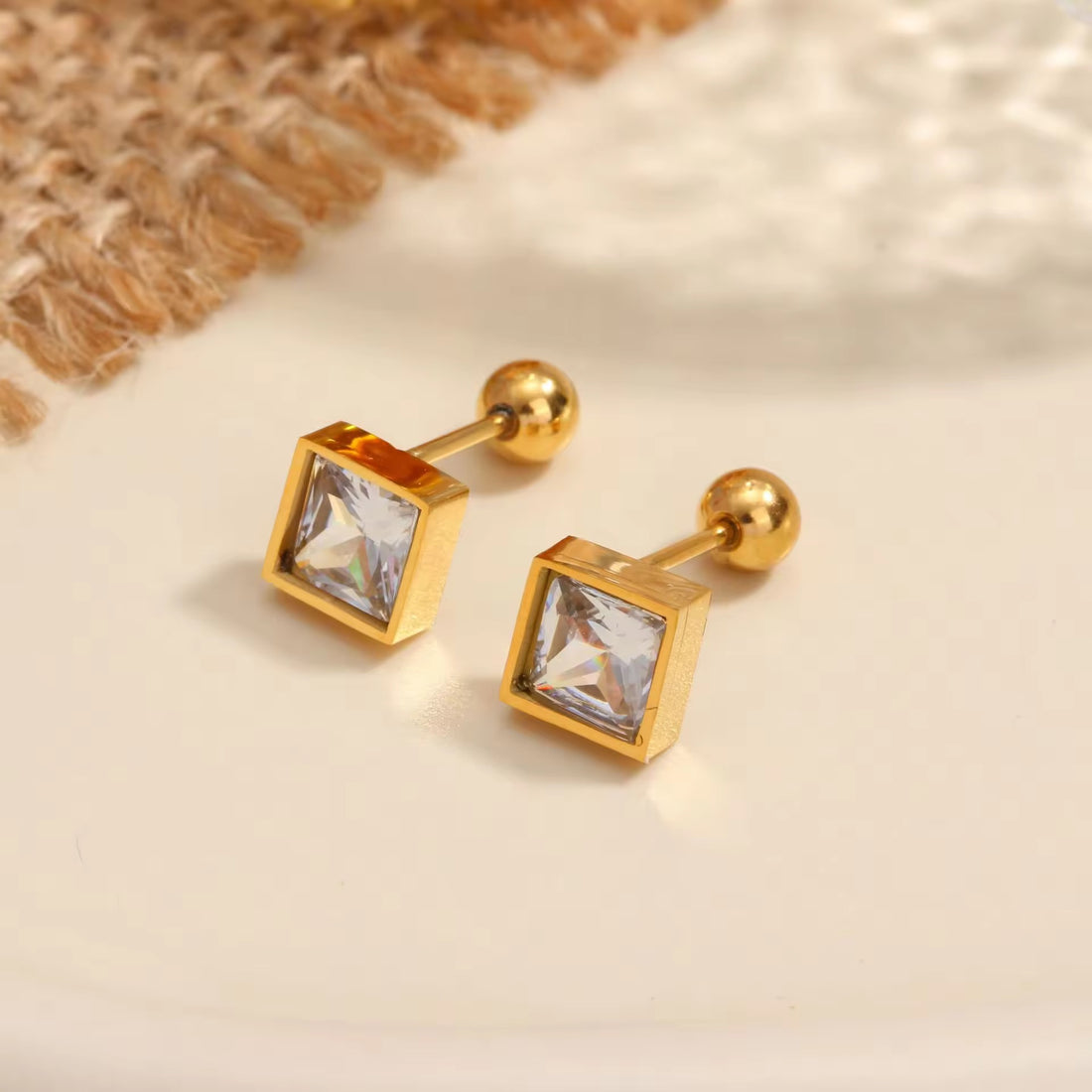 Earrings 126 - 316L stainless steel by Qimati