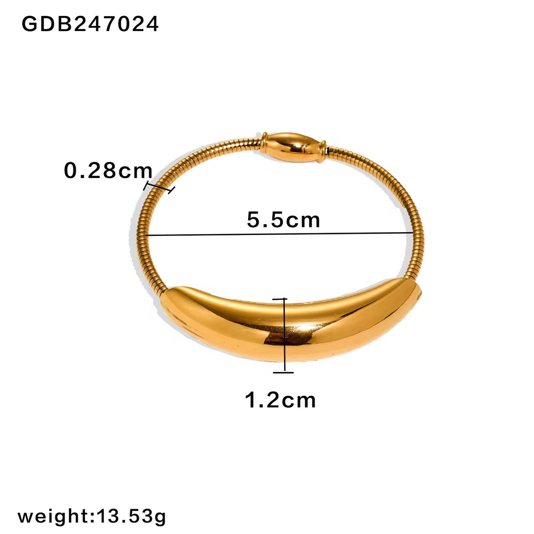 Bracelet Kada 125 - 304 stainless steel by Qimati