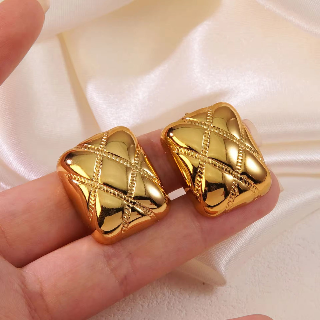 Earrings 136 - 316L stainless steel by Qimati