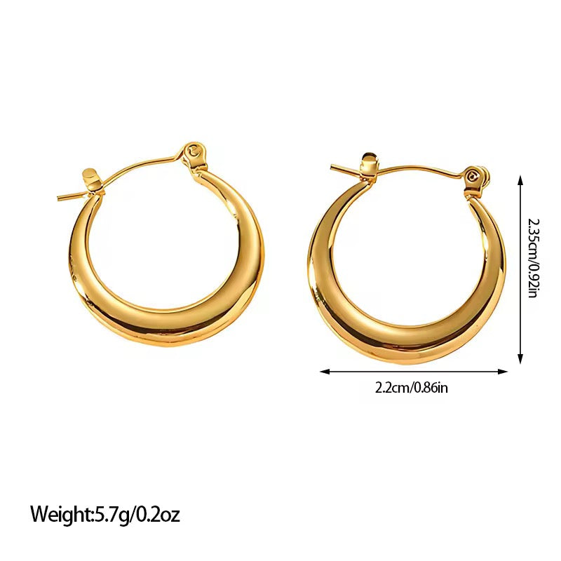 Earrings 144 - 316L stainless steel by Qimati