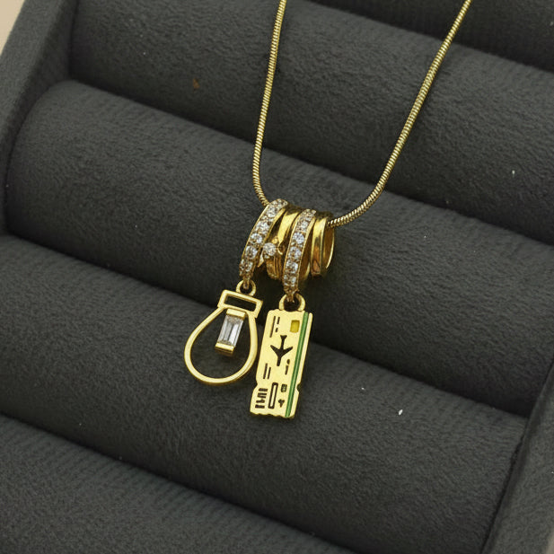 Necklace 193 - 316L stainless steel by Qimati