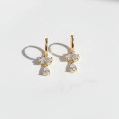 Earrings 522 - brass by Qimati