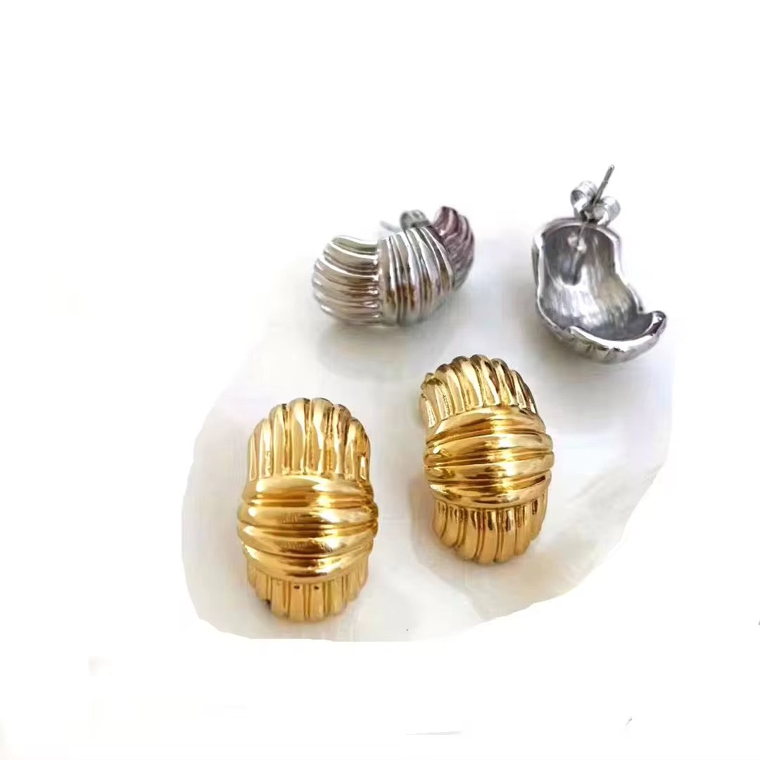 Earrings 235 - 304 stainless steel by Qimati