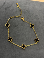 Chain Bracelet 201 (Small Clover)