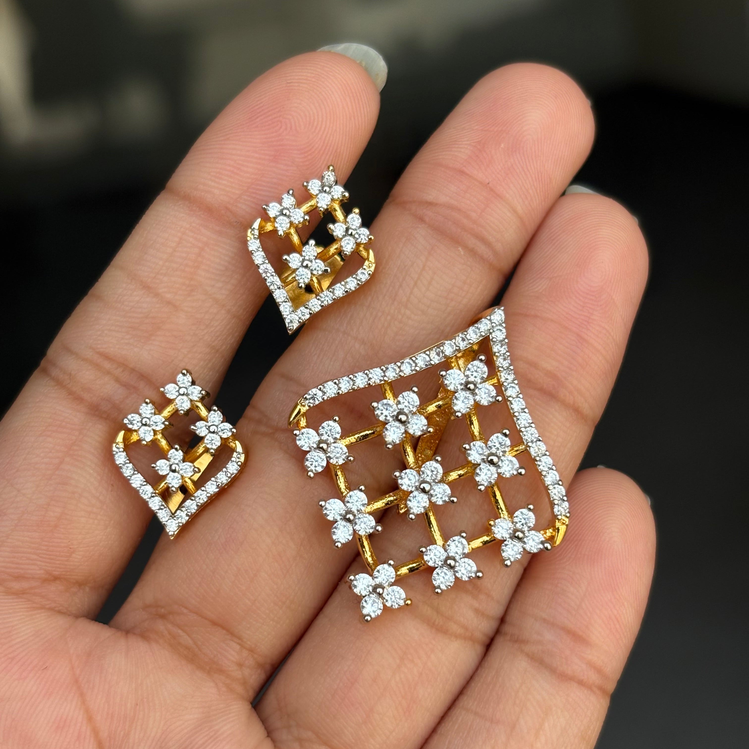 Indian Pendant Sets 001 (Without chain) - Qimati