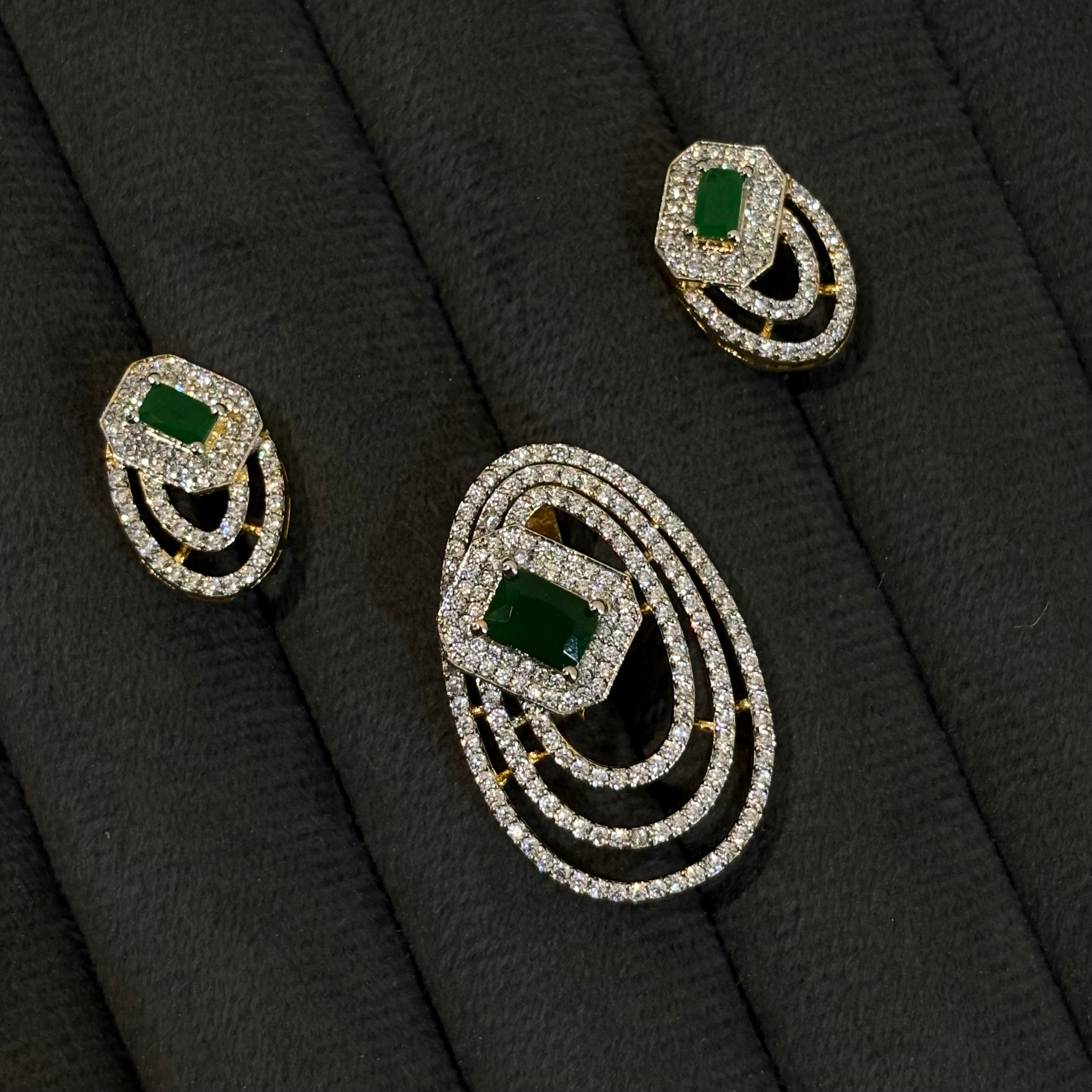 Indian Pendant Sets 008 (Without chain) - Qimati