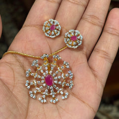 Indian Pendant Sets 012 (Without chain) - Qimati