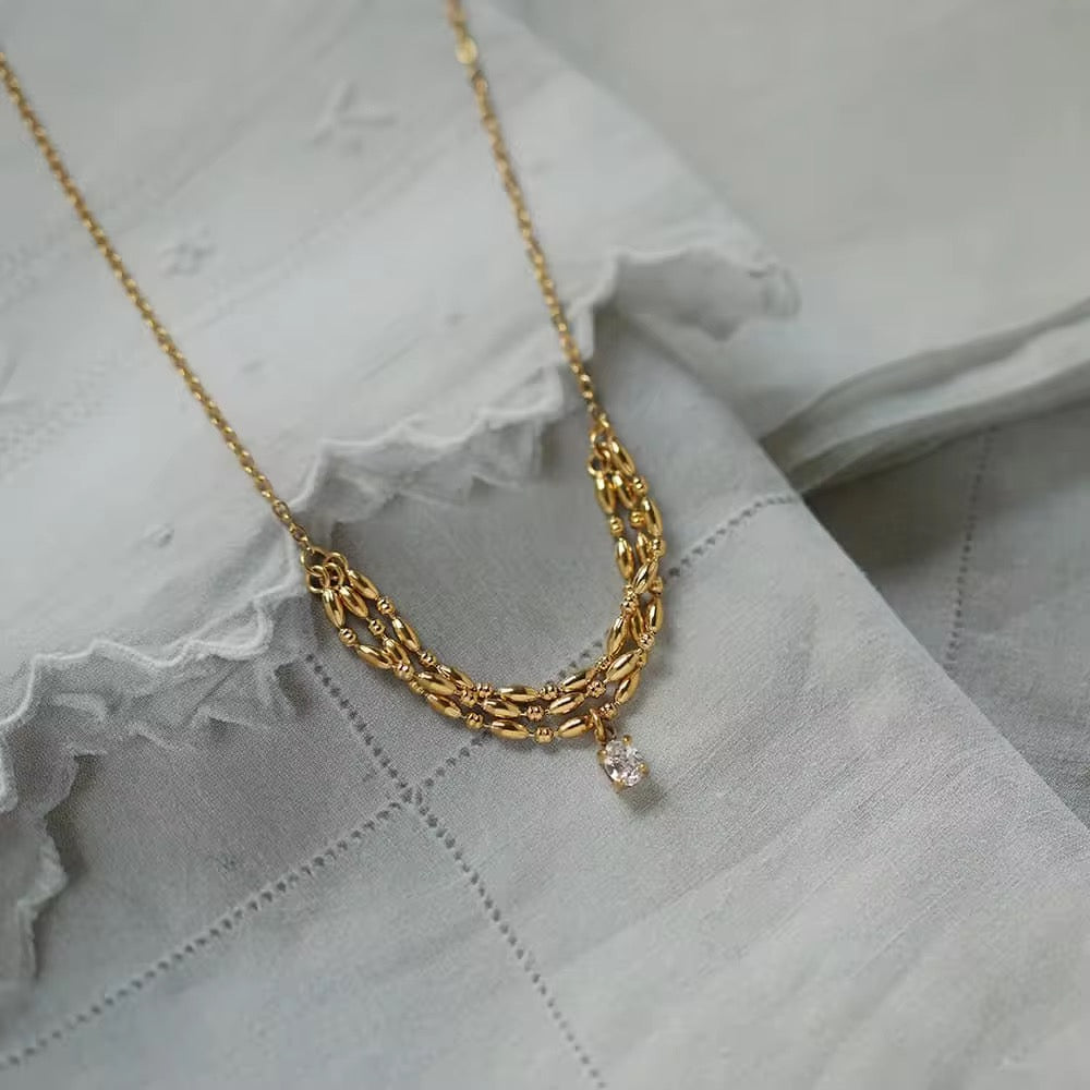 Necklace 585 - 304 stainless steel by Qimati