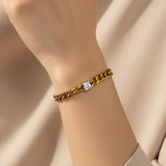 Chain Bracelet 210 - 304 stainless steel by Qimati
