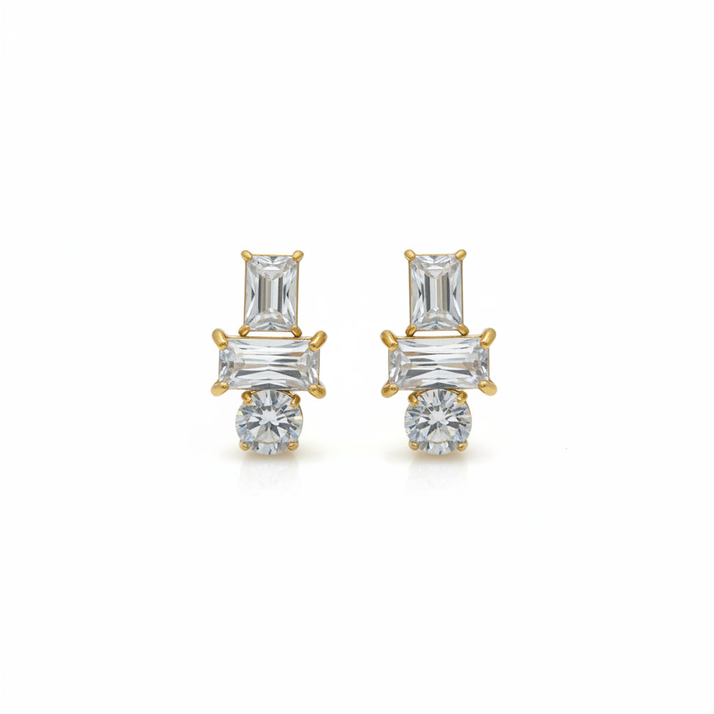Earrings 343 - 304 stainless steel by Qimati