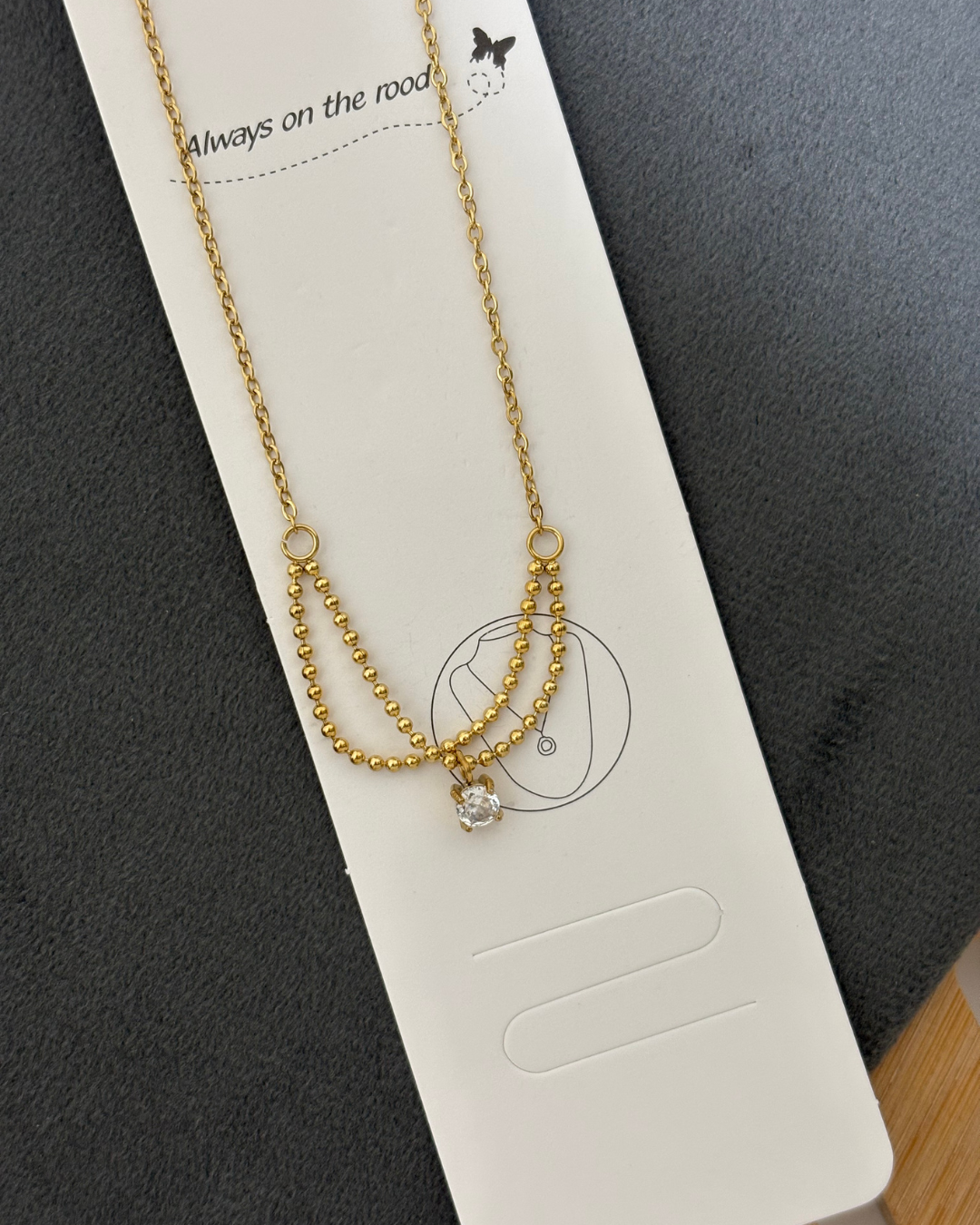 Necklace 044 - 316L stainless steel by Qimati