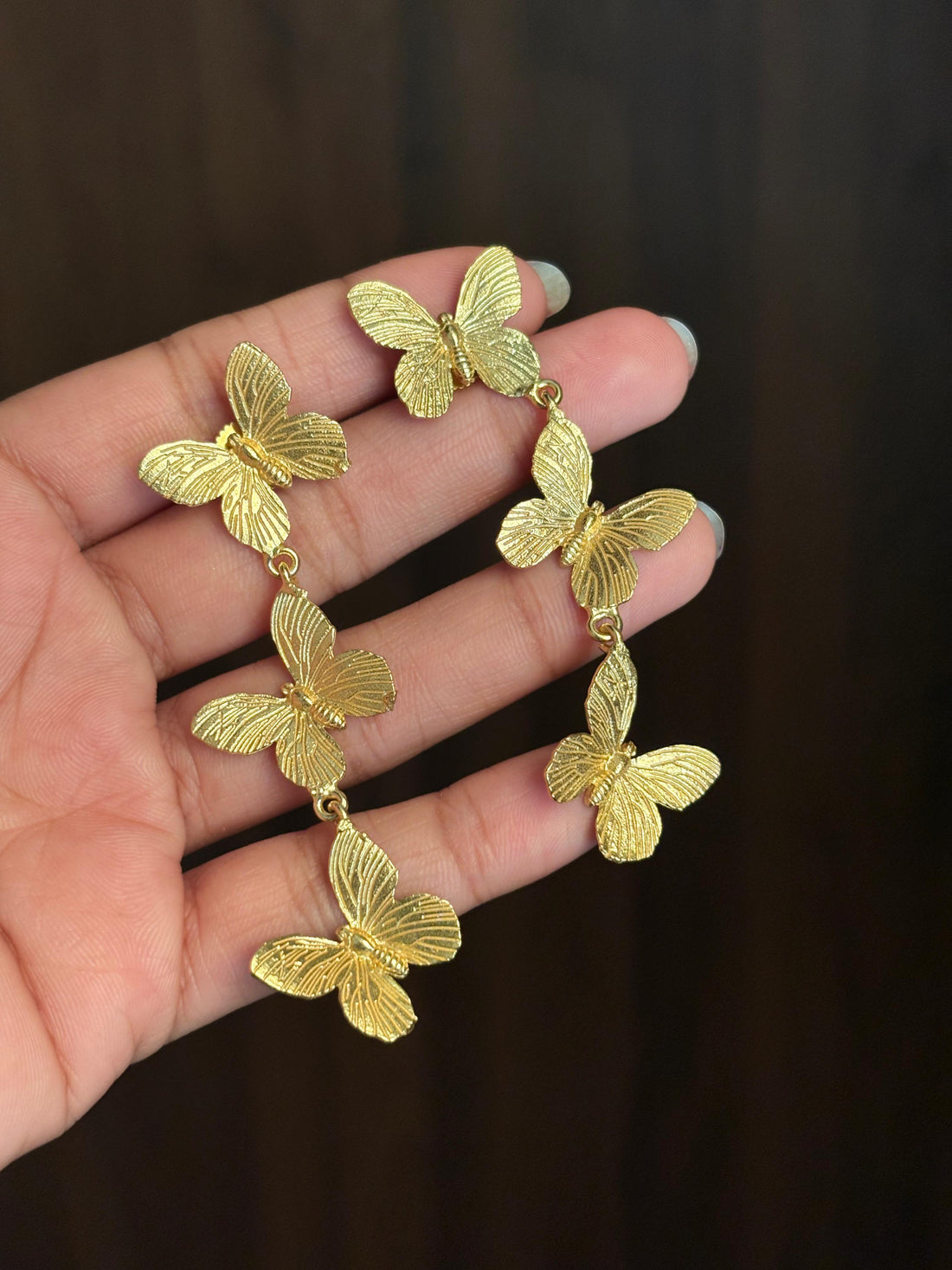 Earrings 094 - brass by Qimati