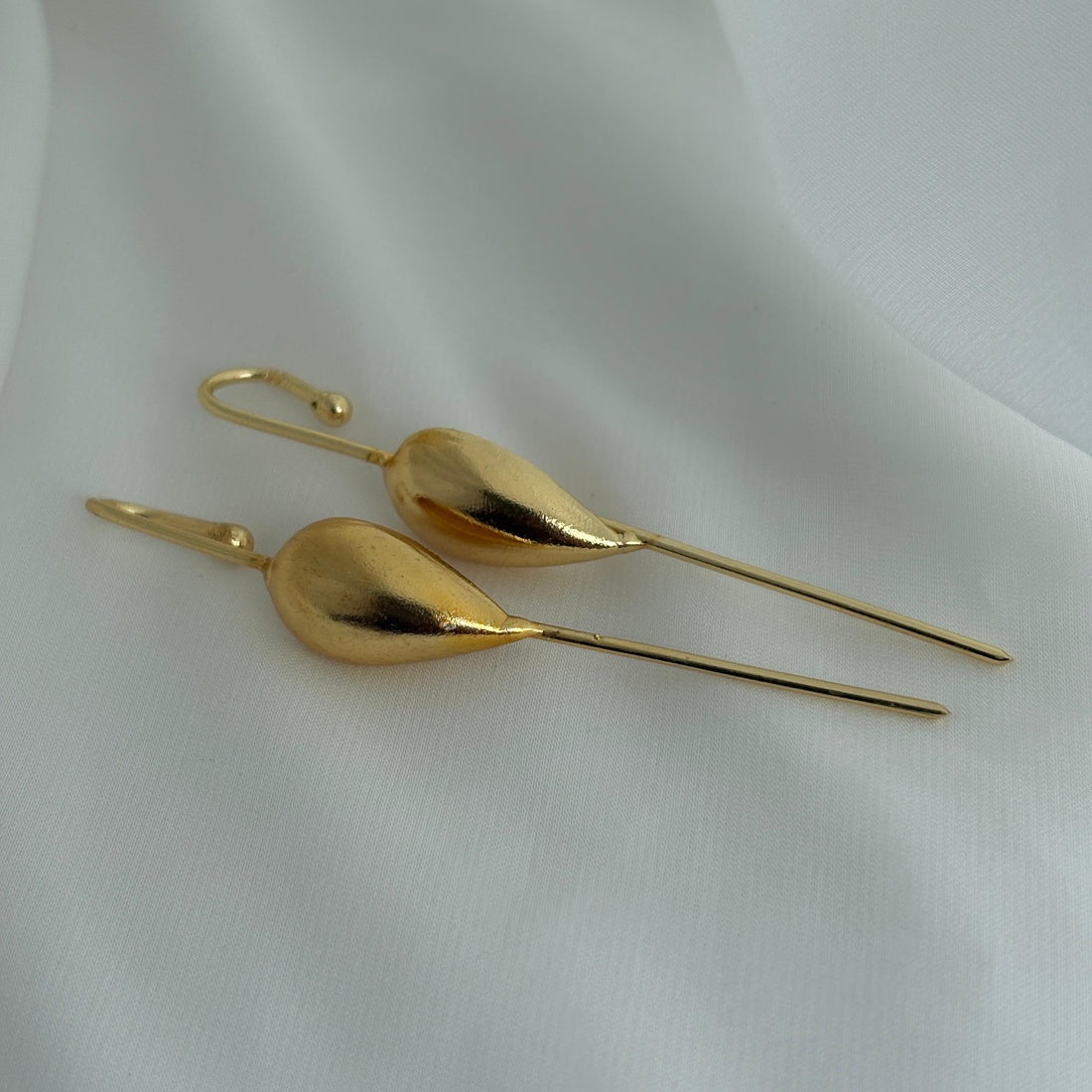 Earrings(Ear-cuffs) 104 - brass by Qimati