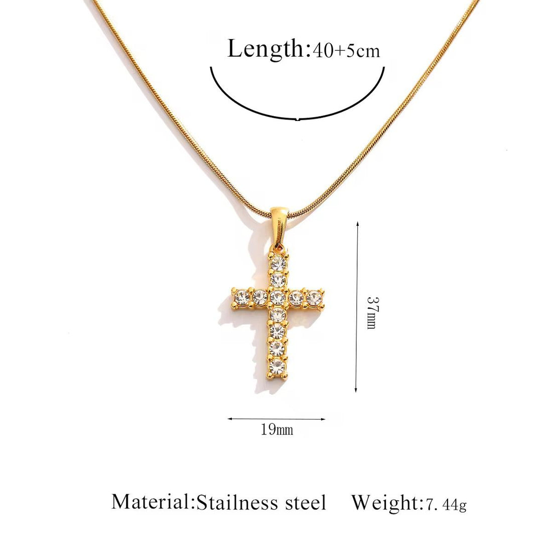 Necklace 355 - 316L stainless steel by Qimati
