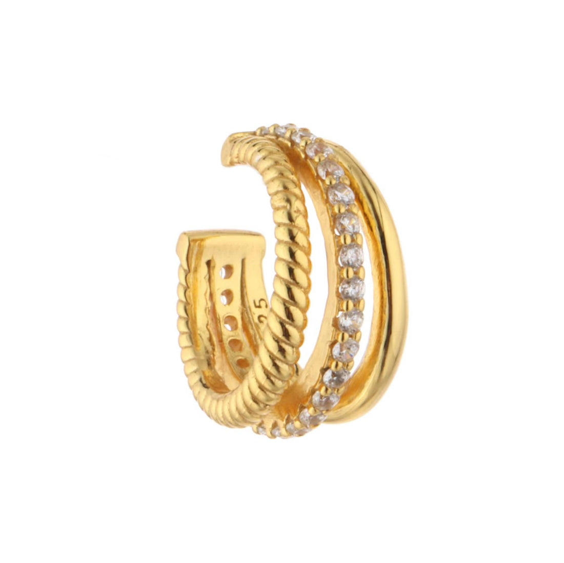 Earrings 359 (ear-cuff pair) - 316L stainless steel by Qimati