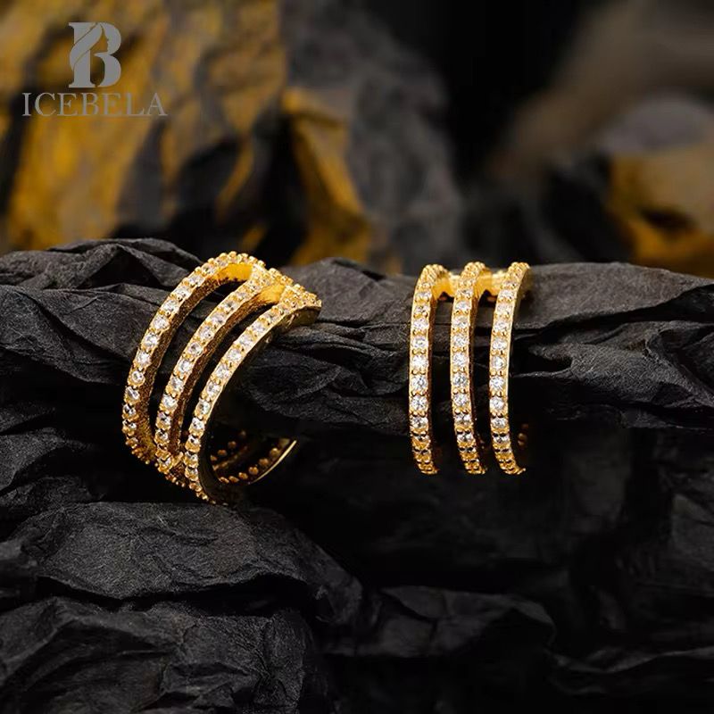 Earrings 363 (ear-cuff pair) - 316L stainless steel by Qimati
