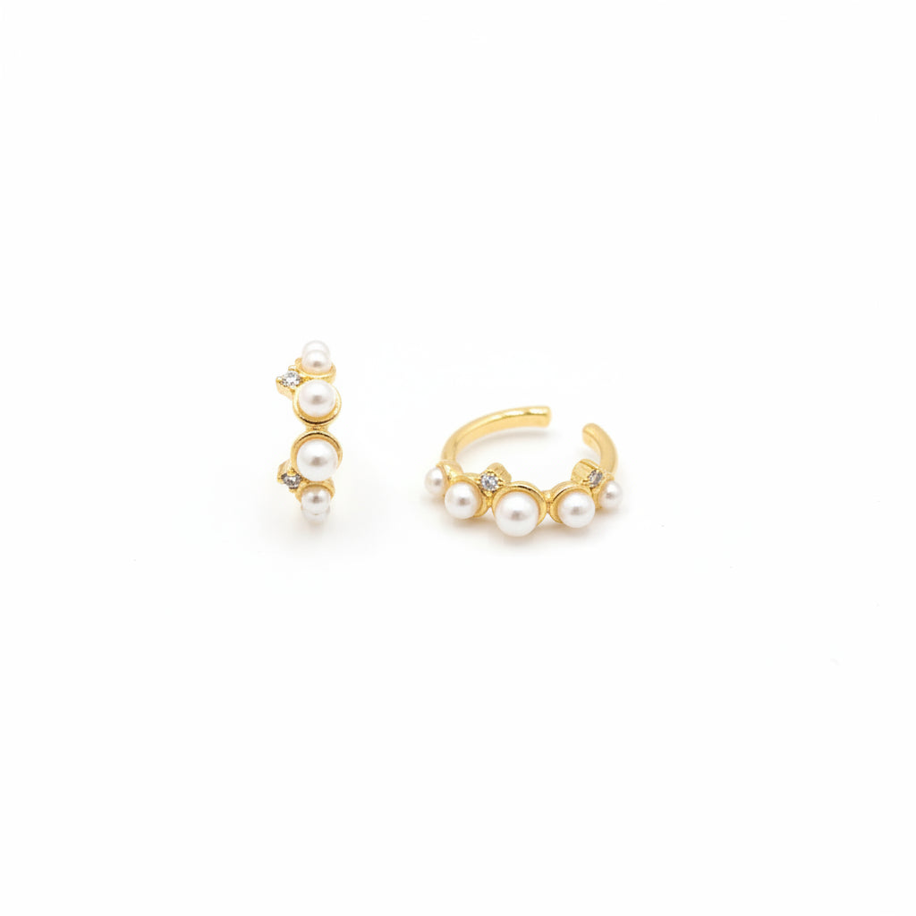 Earrings 360 (ear-cuff pair) - 316L stainless steel by Qimati
