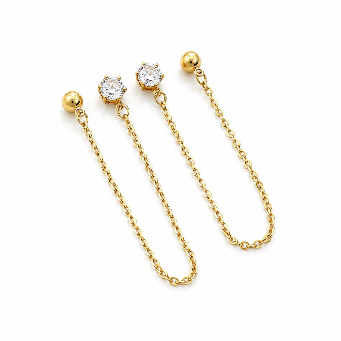 Earrings 348 - 316L stainless steel by Qimati