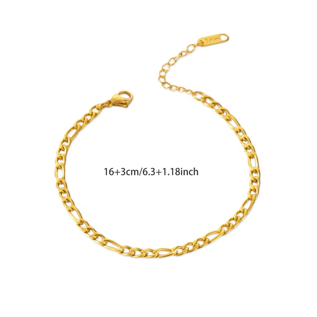 Chain Bracelet 261 - 316L stainless steel by Qimati