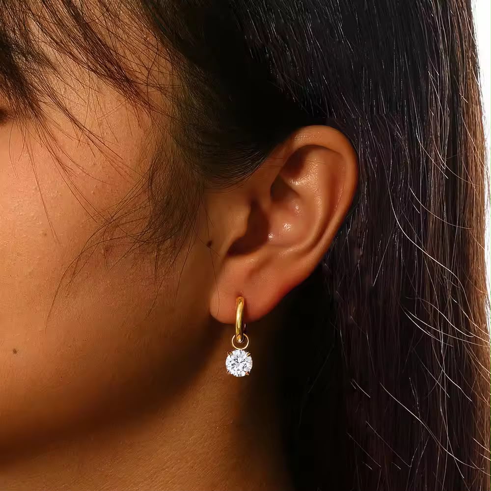 Earrings 377 - 316L stainless steel by Qimati