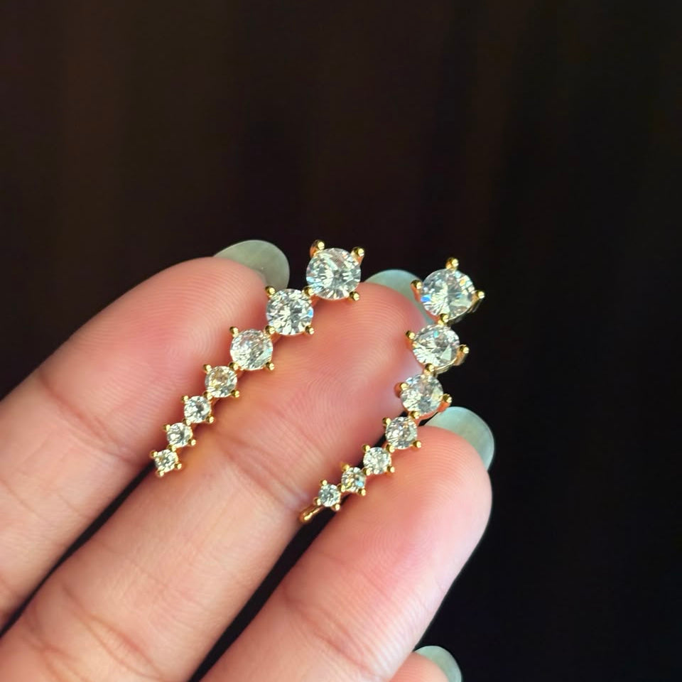 Earrings 399 - brass by Qimati