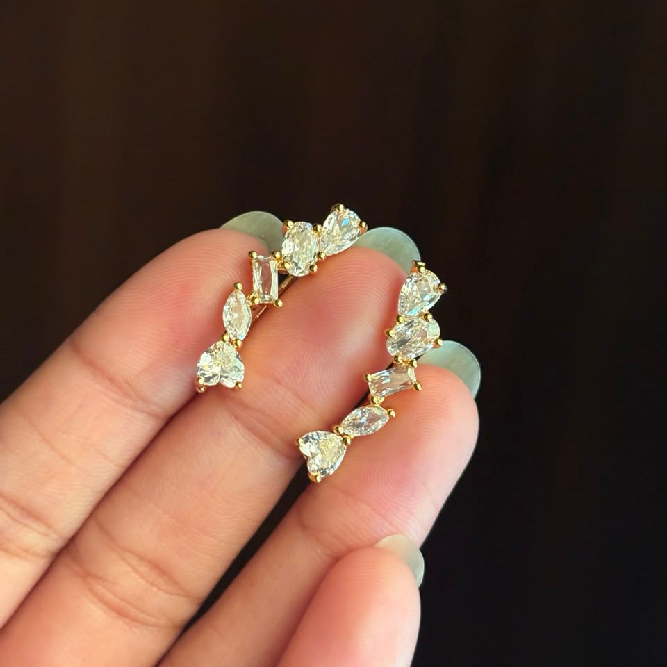 Earrings 396 - brass by Qimati