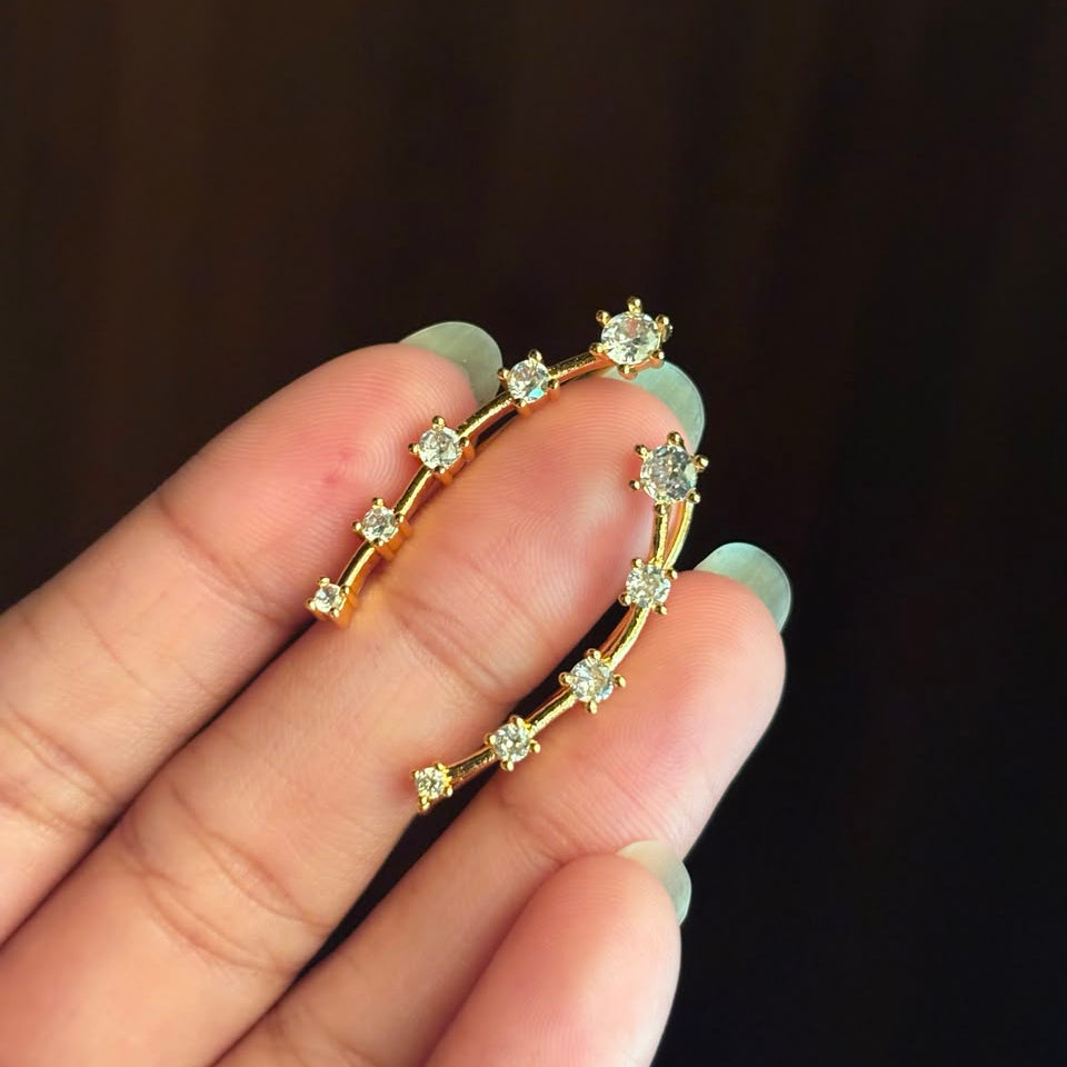 Earrings 397 - brass by Qimati