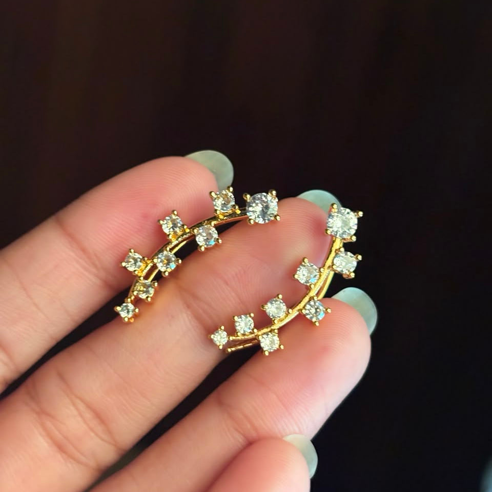 Earrings 398 - brass by Qimati