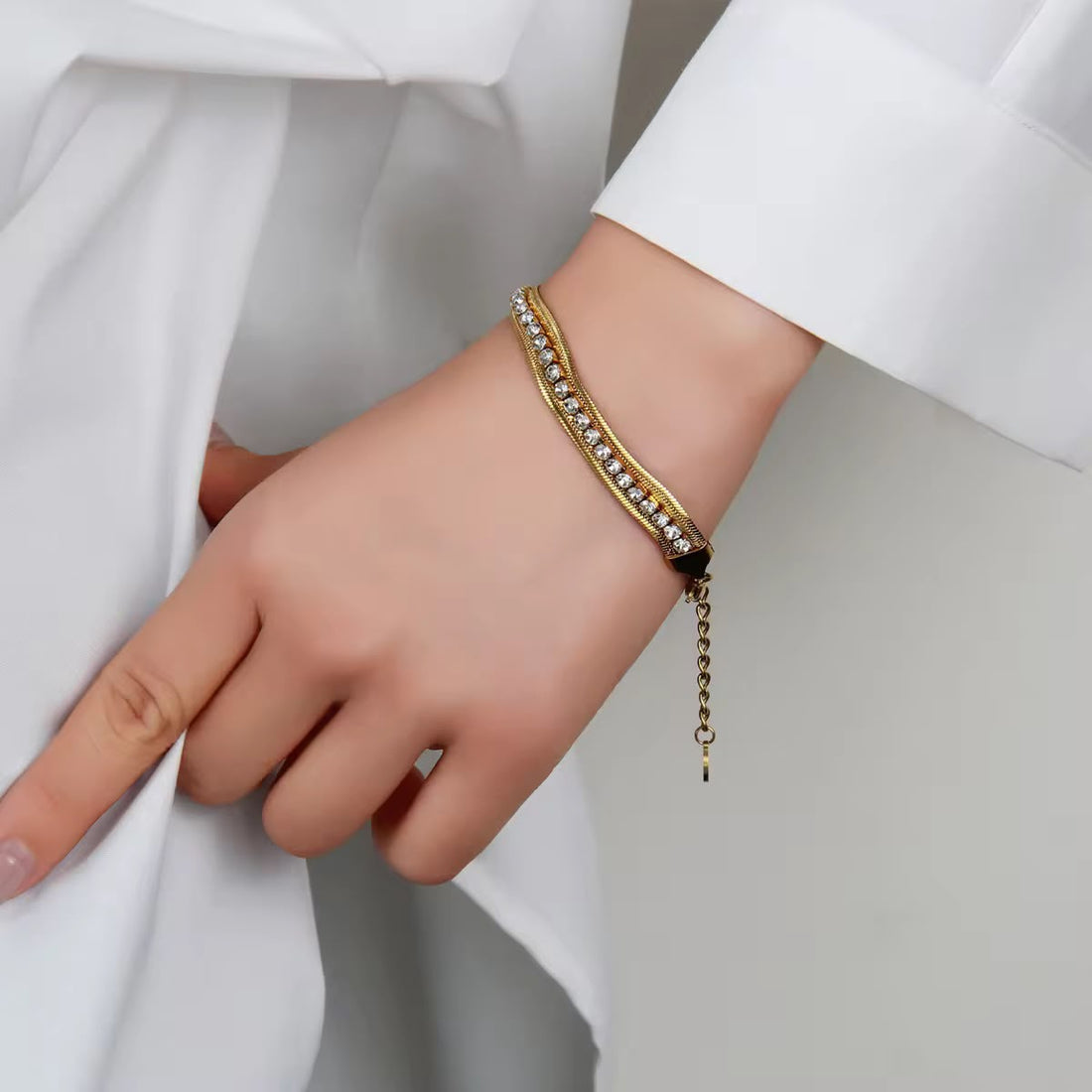 Chain Bracelet 276 - 304 stainless steel by Qimati