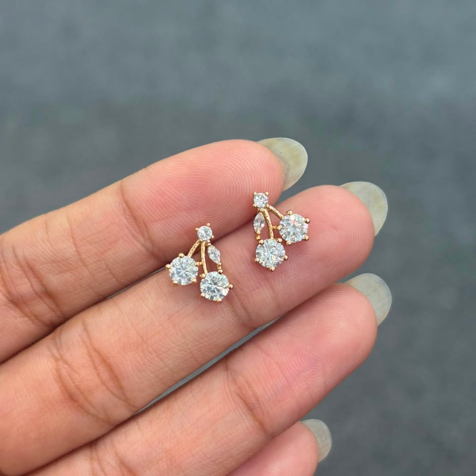 Earrings 429 (Light Rose gold) - 316L stainless steel by Qimati