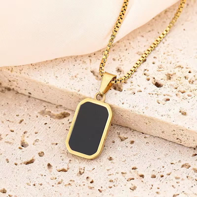Necklace 1230 (UNISEX) (REVERSIBLE) (BLACK N WHITE)