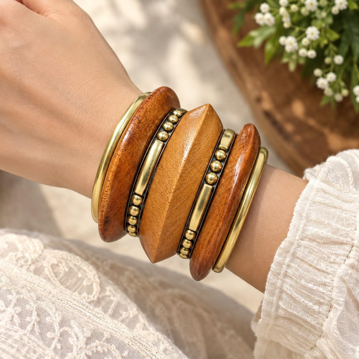 Bracelet Kada 673 ( 7 Piece Stack)