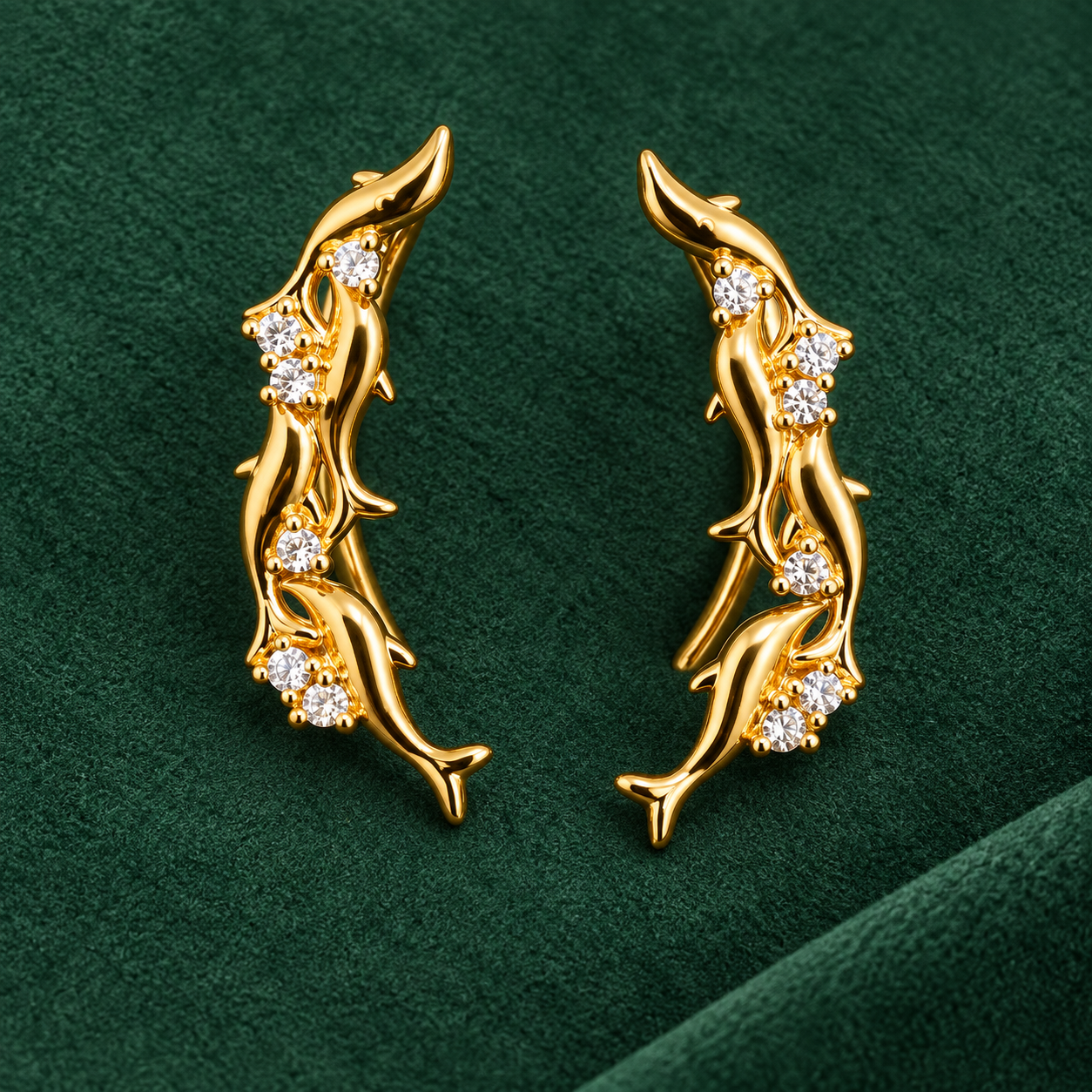 Earrings 826 (Climbers) — product photograph