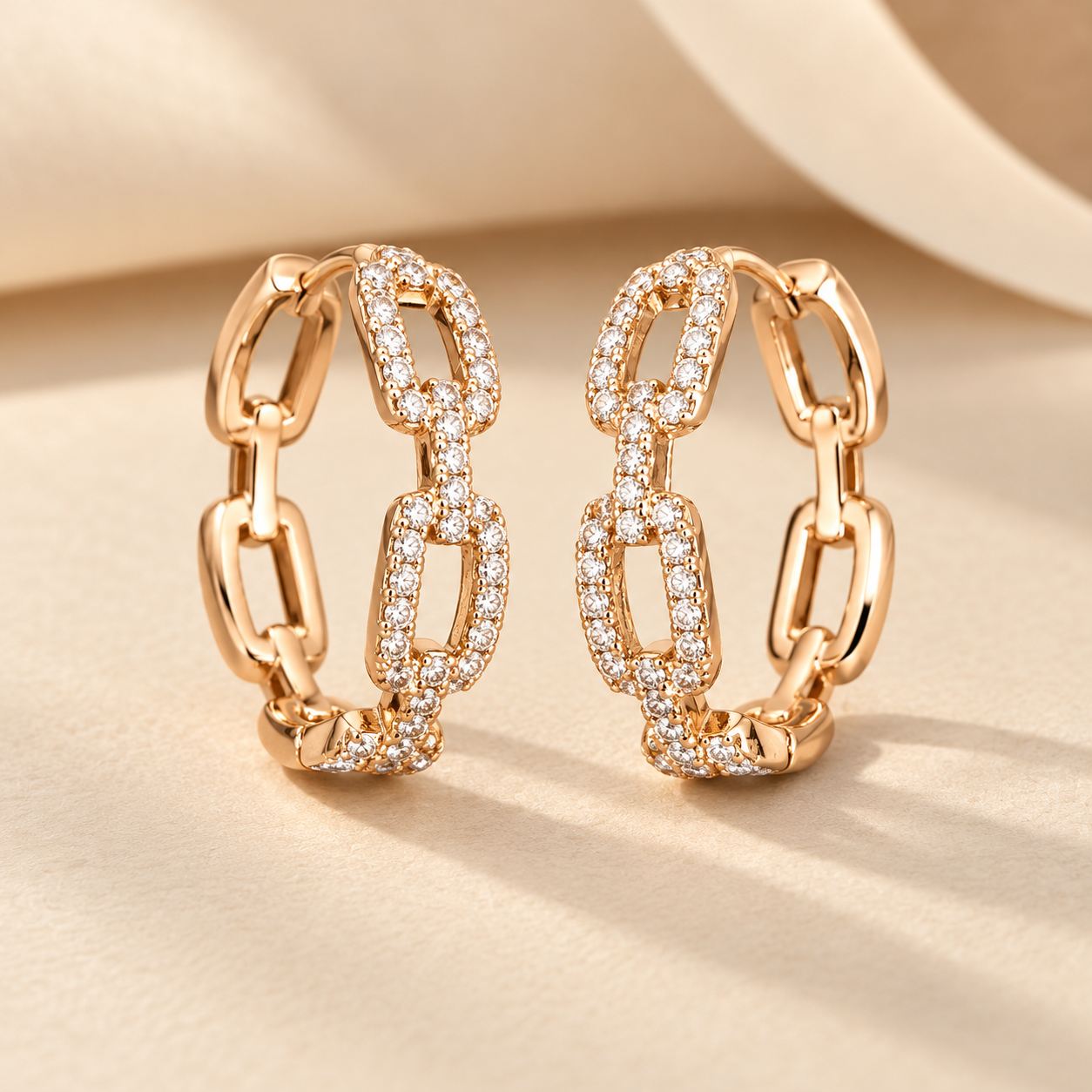 Earrings 925 (Rose Gold) — product photograph