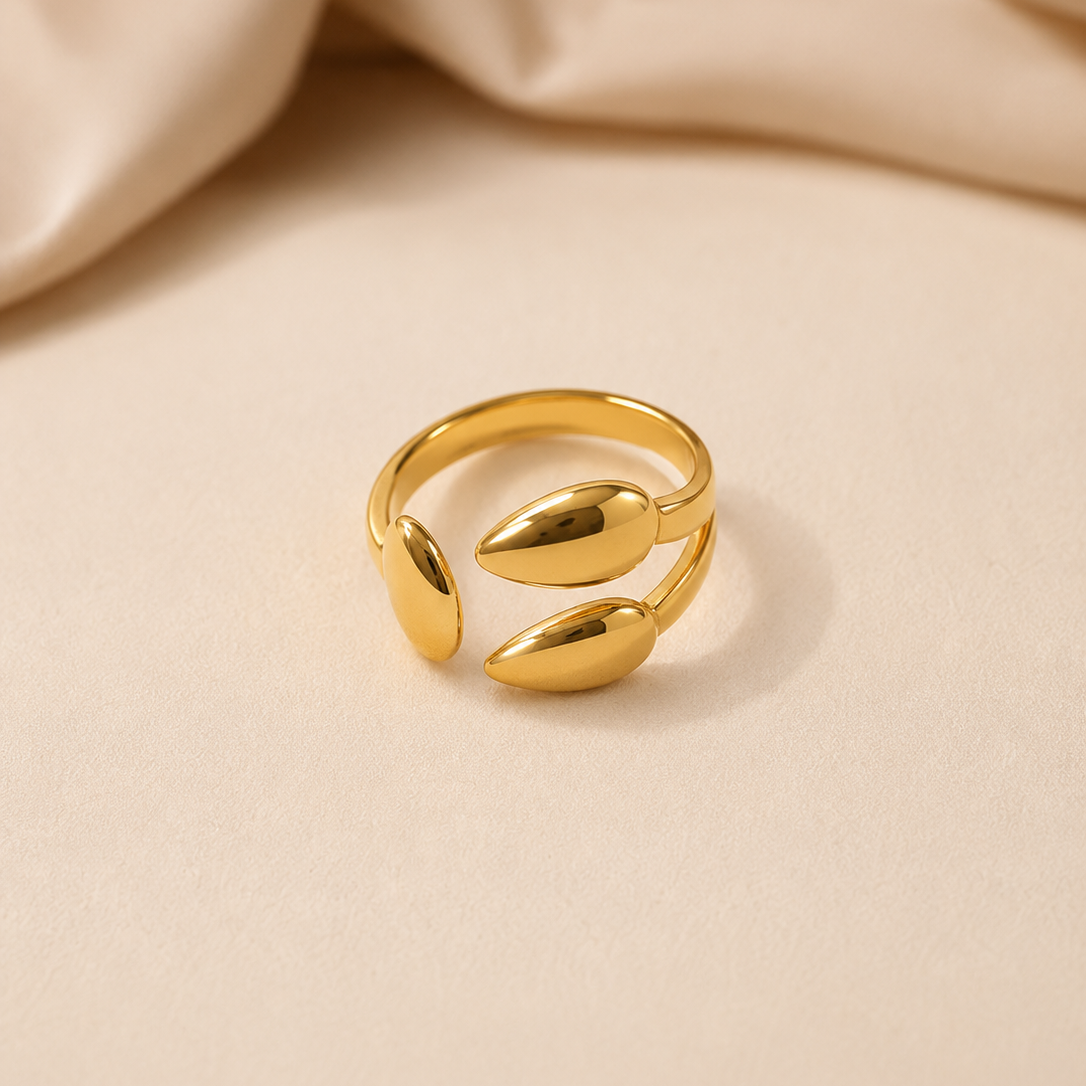 Rings S077 - 316L stainless steel by Qimati