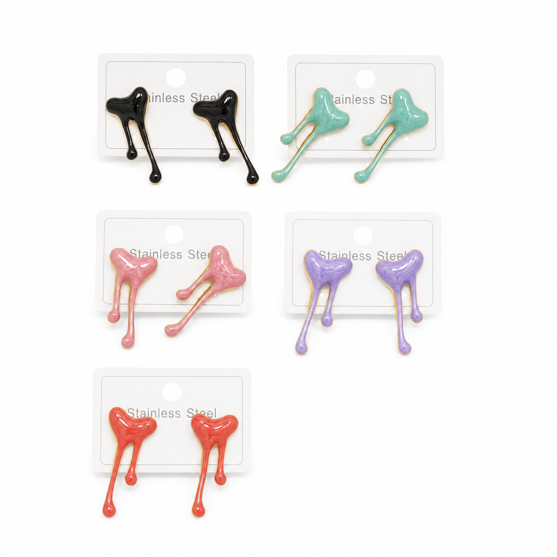 Earrings 338 - 304 stainless steel by Qimati