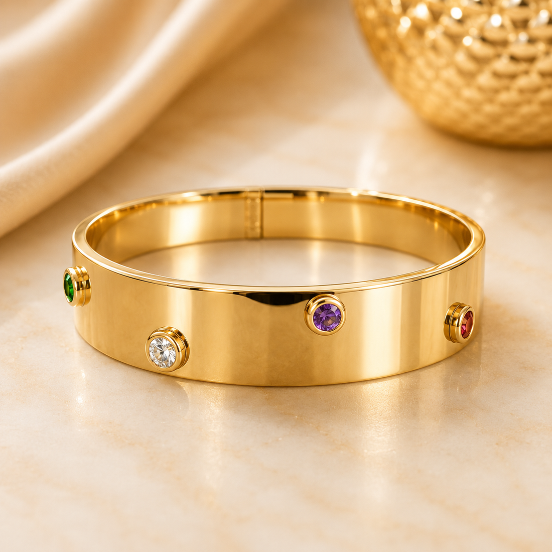 Bracelet Kada 347 (Small) - 316L stainless steel by Qimati