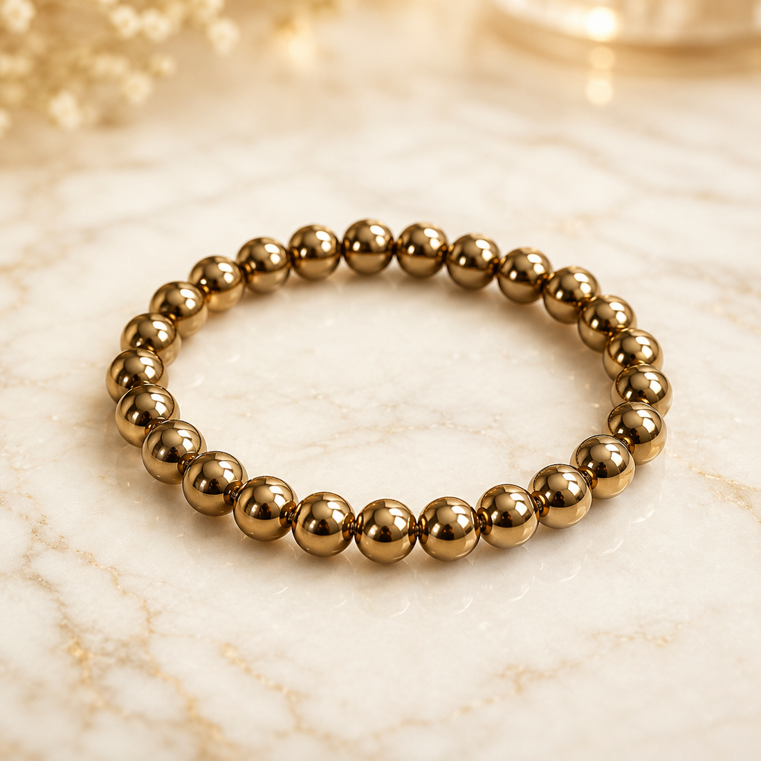 Chain Bracelet 367 ( Pyrite ) - Qimati