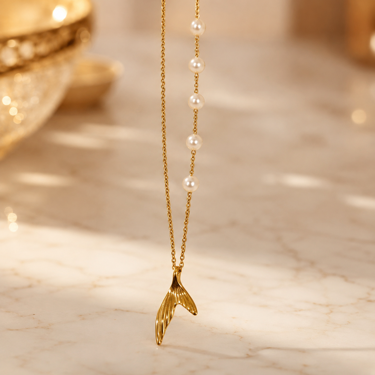 Necklace 1071 - 316L stainless steel by Qimati