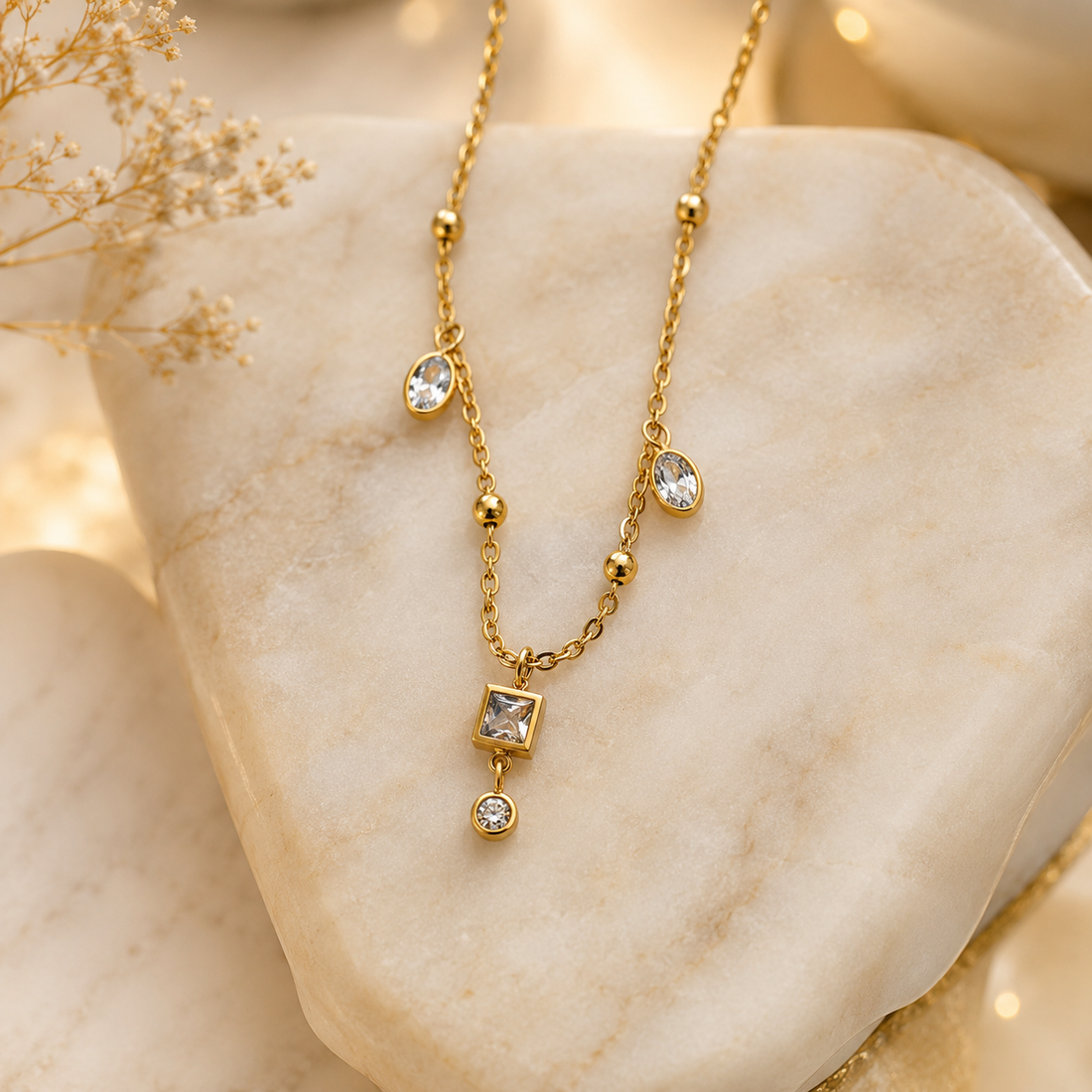 Necklace S116 - 316L stainless steel by Qimati
