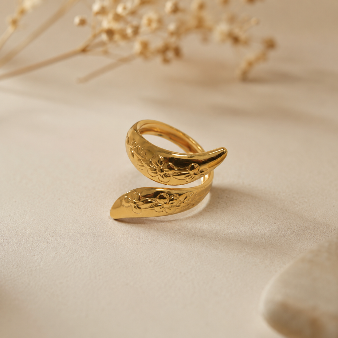 Rings S069 - 316L stainless steel by Qimati
